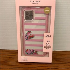 Kate Spade Pink Watermelon Striped iPhone 11 Pro Max Case